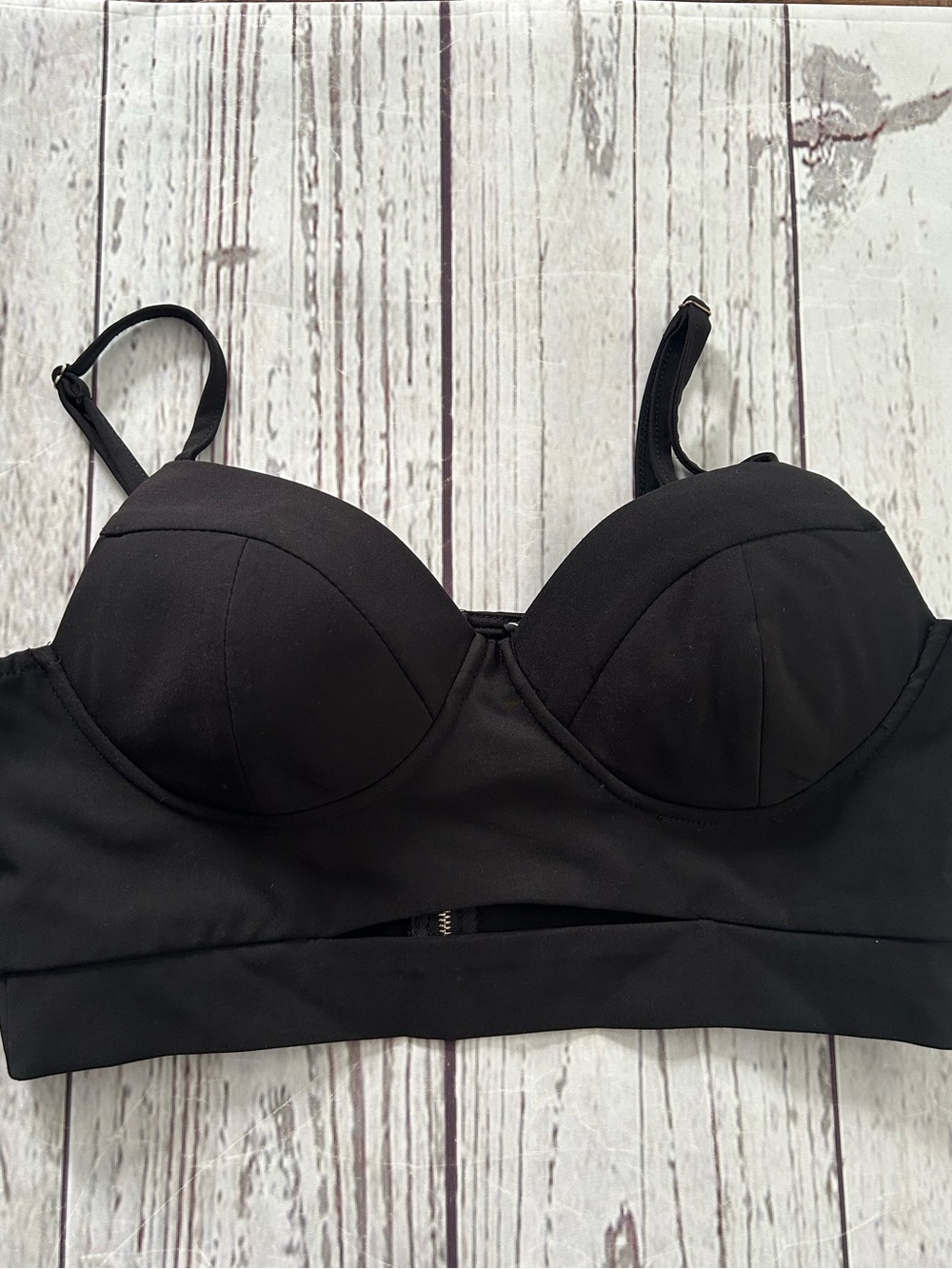 Windsor Black Crop Top